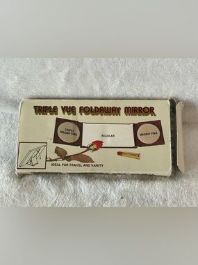 Vintage amazing Triple Vue Foldaway Mirror still with box
